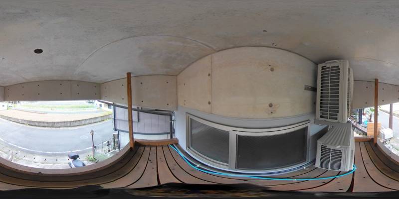 パノラマ画像バルコニー