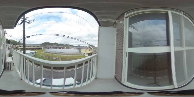 パノラマ画像バルコニー