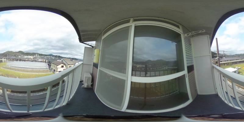 パノラマ画像バルコニー