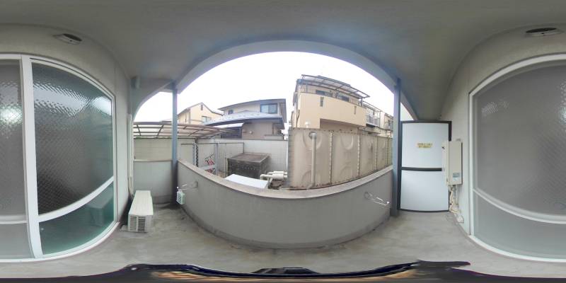 パノラマ画像バルコニー