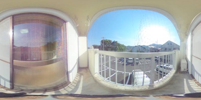 パノラマ画像バルコニー