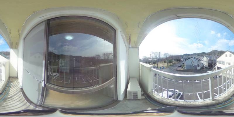 パノラマ画像バルコニー