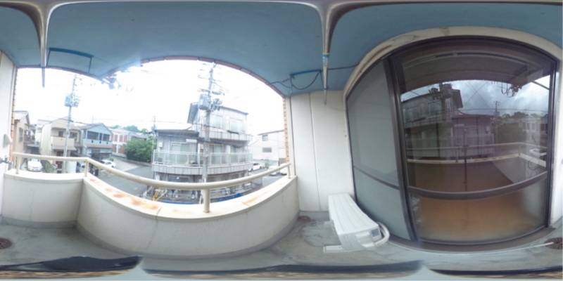 パノラマ画像バルコニー