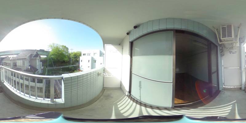 パノラマ画像バルコニー