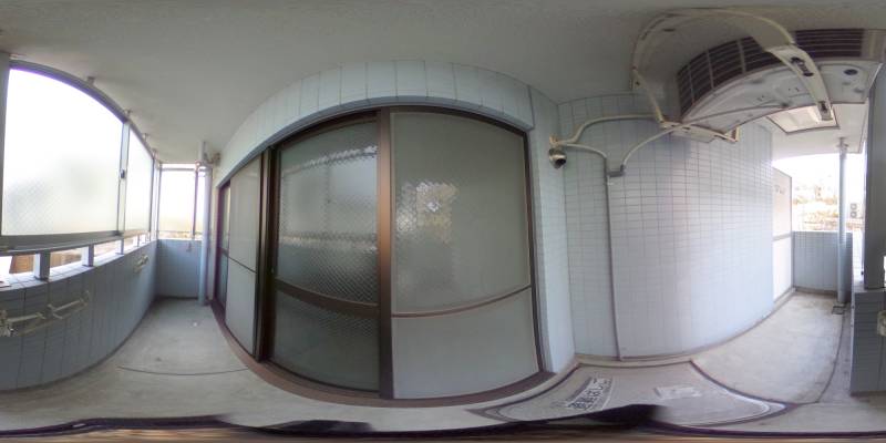 パノラマ画像バルコニー