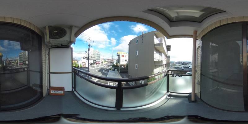 パノラマ画像バルコニー