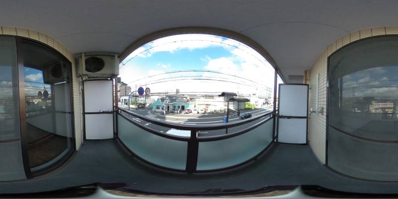 パノラマ画像バルコニー