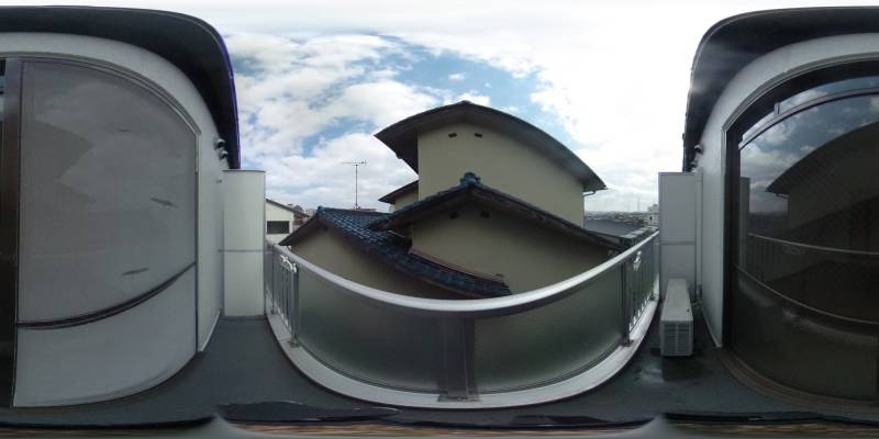 パノラマ画像バルコニー