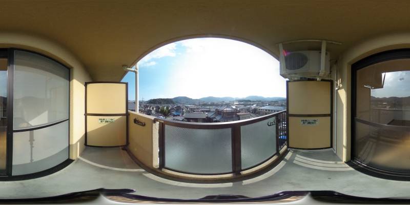 パノラマ画像バルコニー