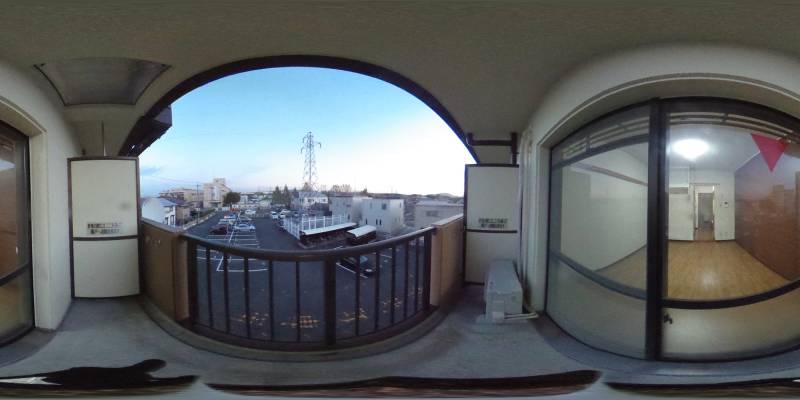 パノラマ画像バルコニー