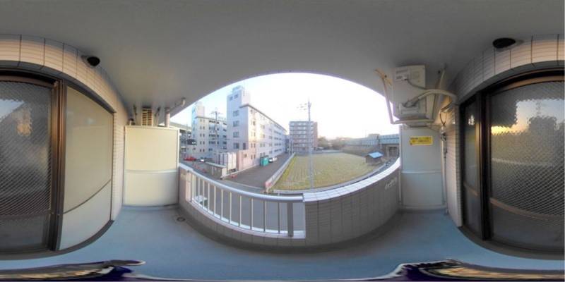 パノラマ画像バルコニー