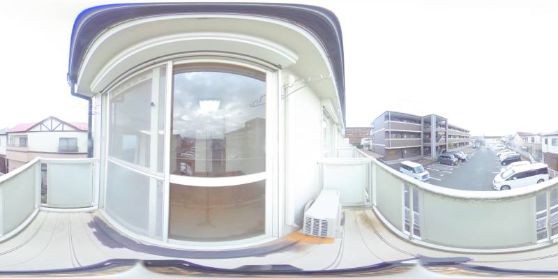 パノラマ画像バルコニー
