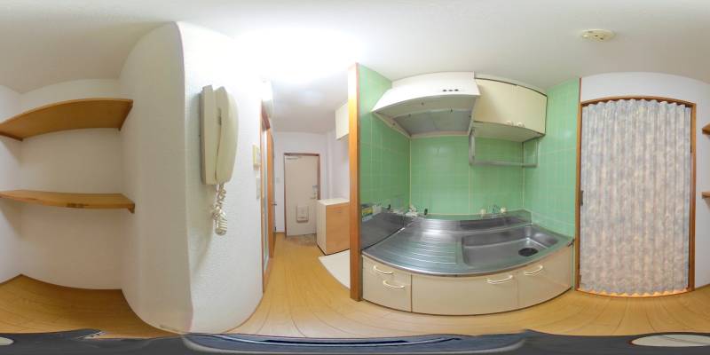 パノラマ画像キッチン