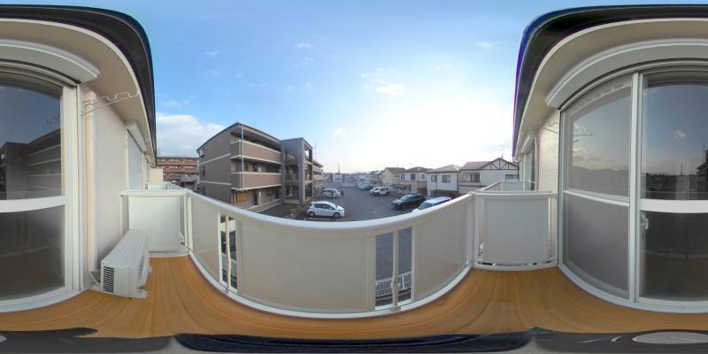 パノラマ画像バルコニー