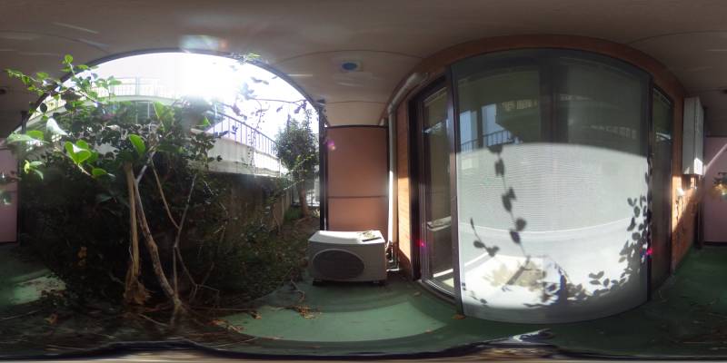 パノラマ画像バルコニー