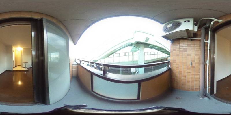 パノラマ画像バルコニー