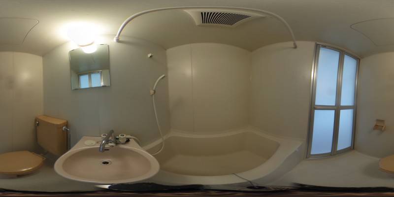 パノラマ画像バスルーム