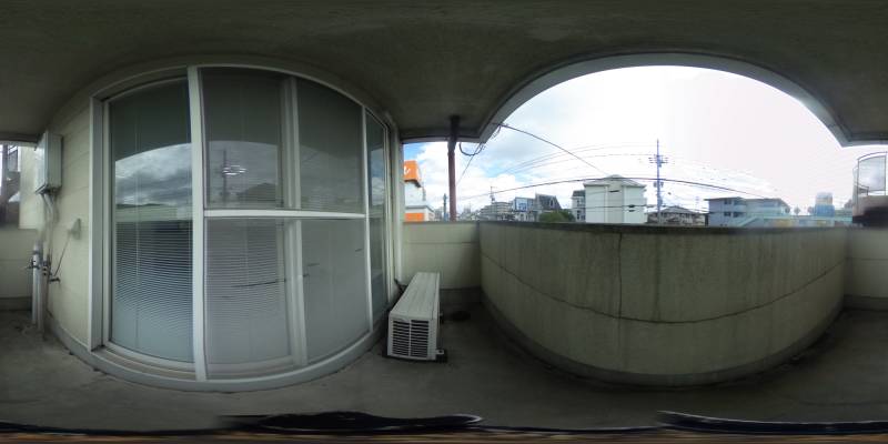 パノラマ画像バルコニー