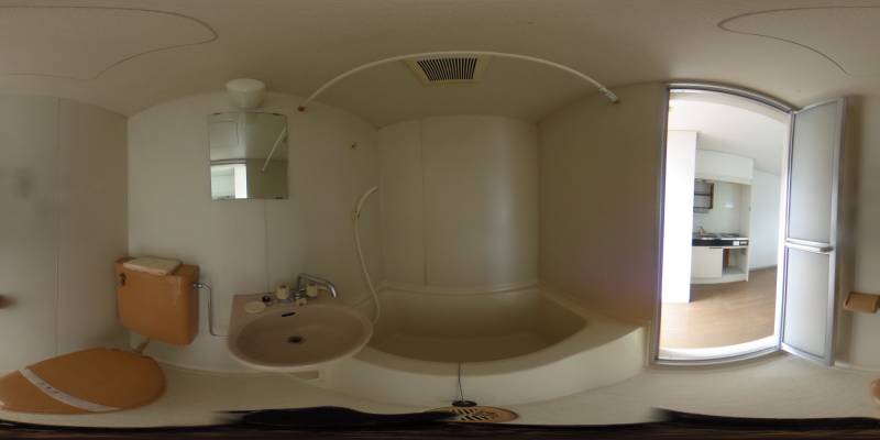 パノラマ画像バスルーム