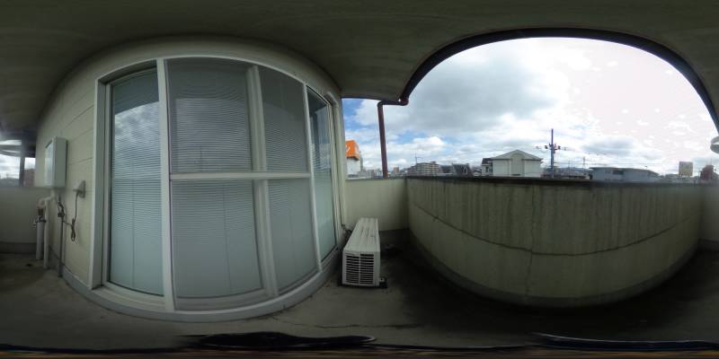 パノラマ画像バルコニー