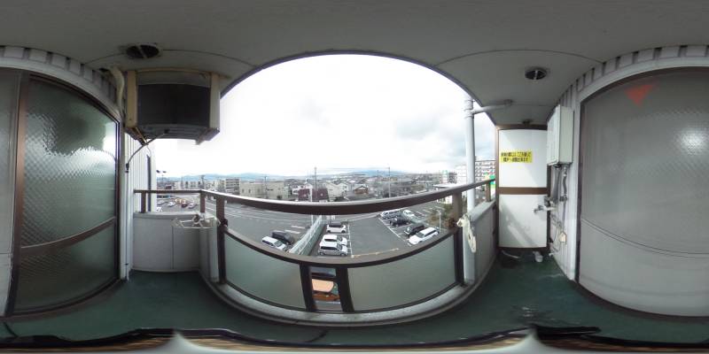 パノラマ画像バルコニー