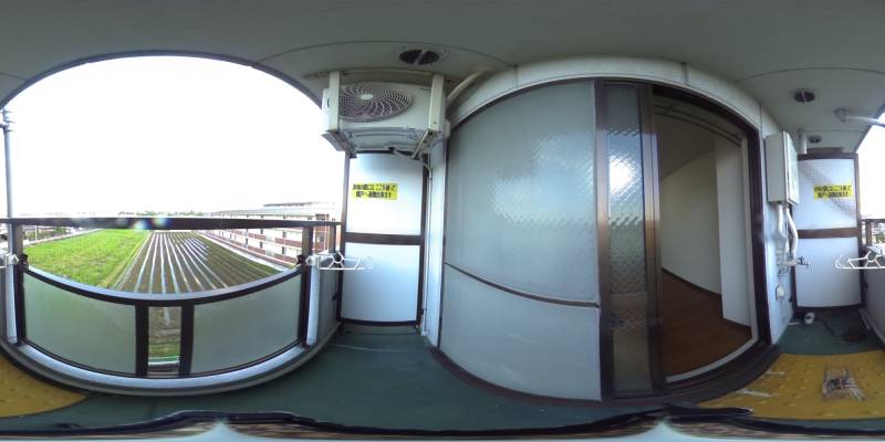 パノラマ画像バルコニー