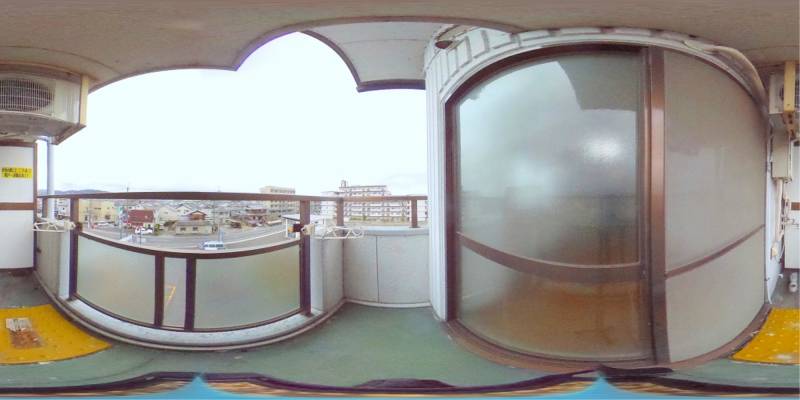 パノラマ画像バルコニー