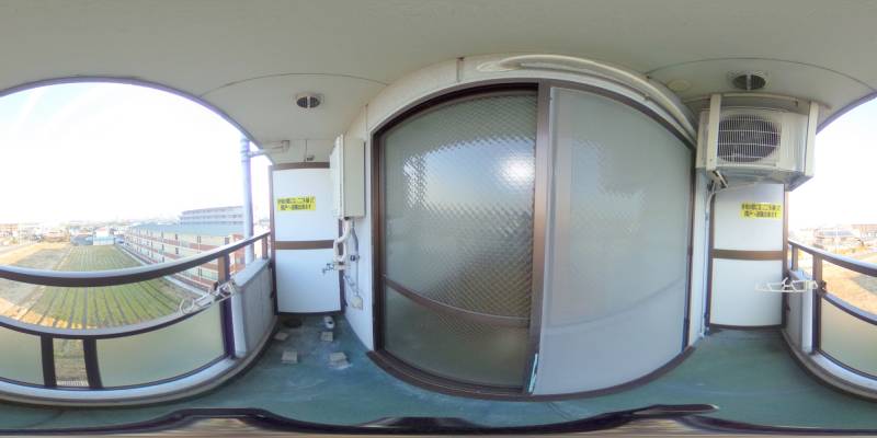 パノラマ画像バルコニー