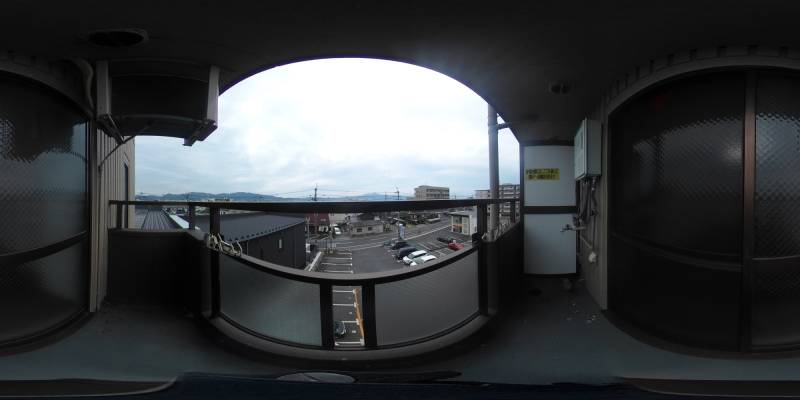 パノラマ画像バルコニー