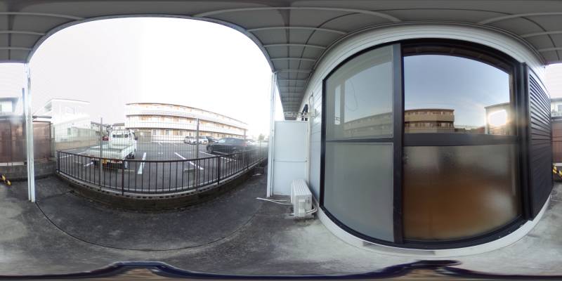 パノラマ画像バルコニー