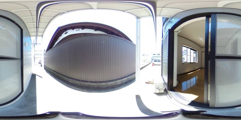 パノラマ画像バルコニー