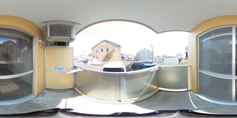 パノラマ画像バルコニー