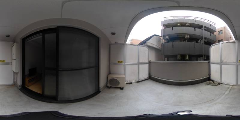 パノラマ画像バルコニー