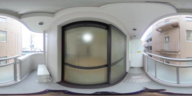 パノラマ画像バルコニー