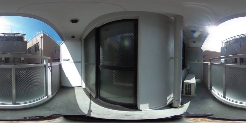 パノラマ画像バルコニー