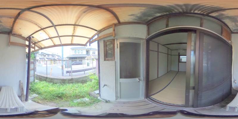 パノラマ画像庭