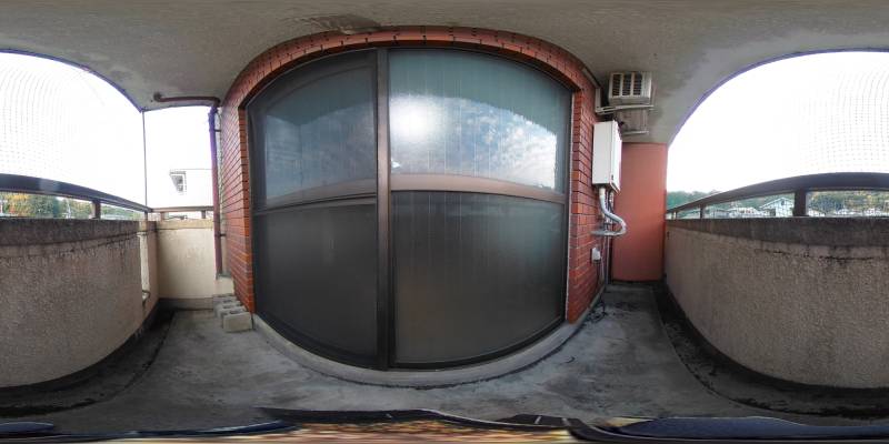 パノラマ画像バルコニー