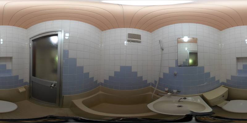 パノラマ画像バスルーム