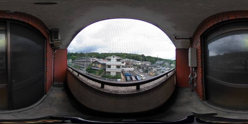 パノラマ画像バルコニー