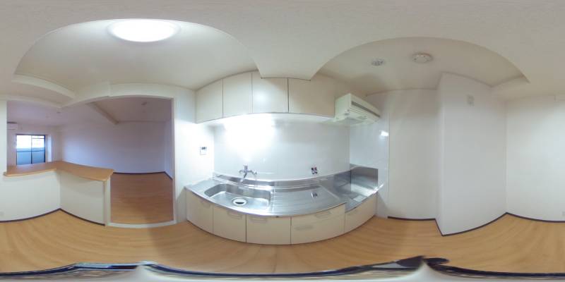 パノラマ画像キッチン