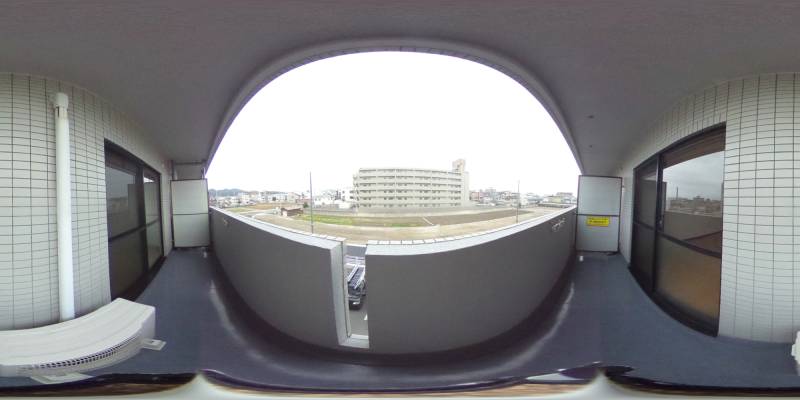 パノラマ画像バルコニー