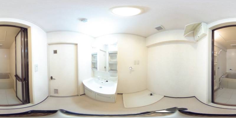 パノラマ画像洗面所