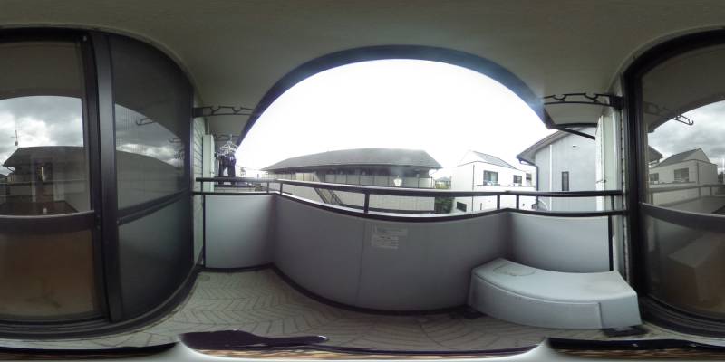 パノラマ画像バルコニー