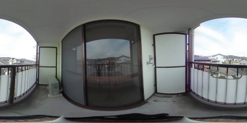 パノラマ画像バルコニー