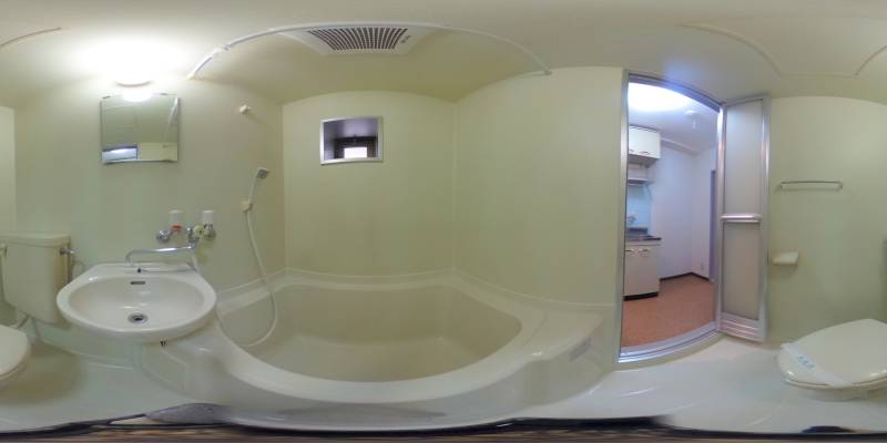 パノラマ画像バスルーム