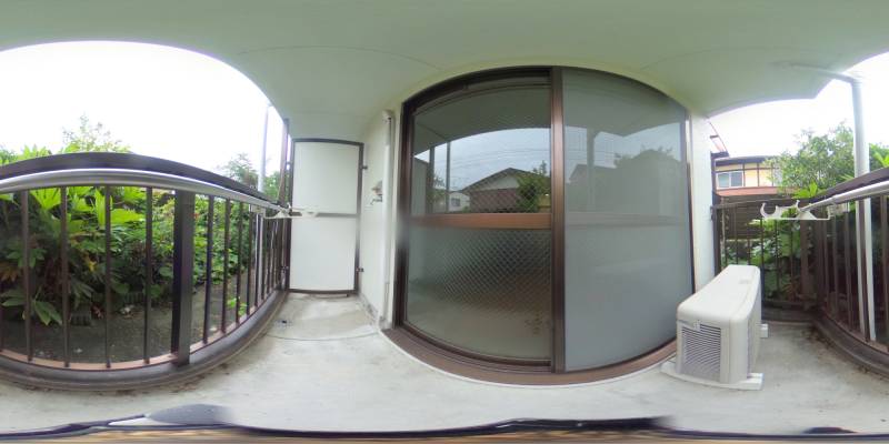 パノラマ画像バルコニー