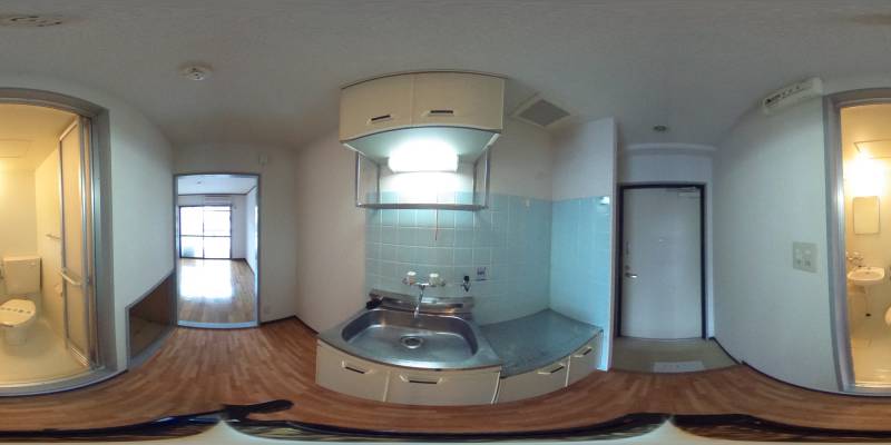 パノラマ画像キッチン