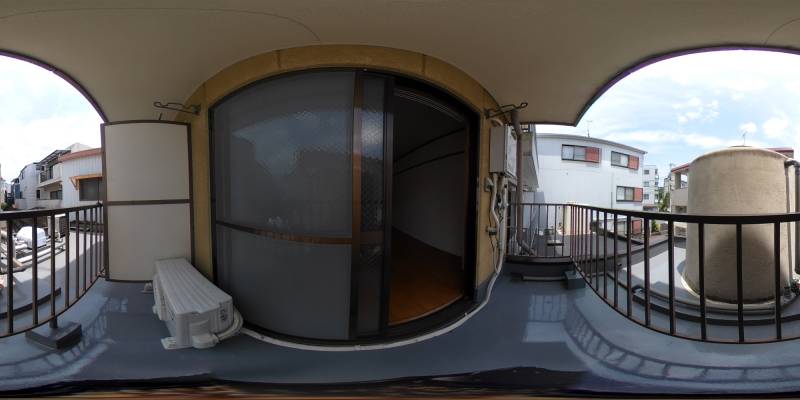 パノラマ画像バルコニー