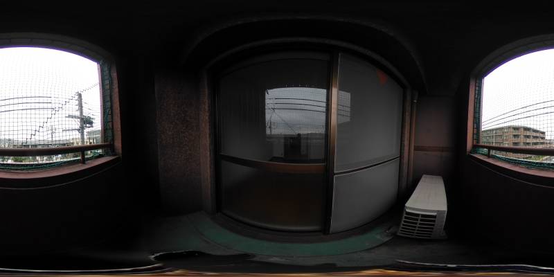 パノラマ画像バルコニー