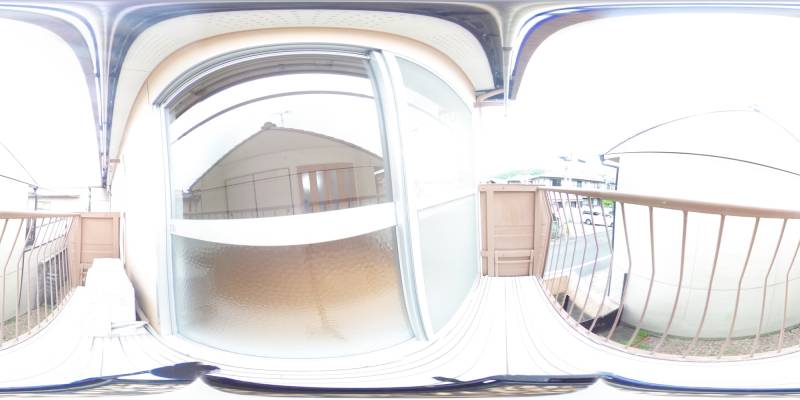 パノラマ画像バルコニー